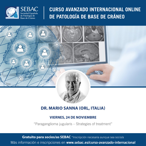 Curso Avanzado Internacional Online de Patología de Base de Cráneo – 10ª Sesión
